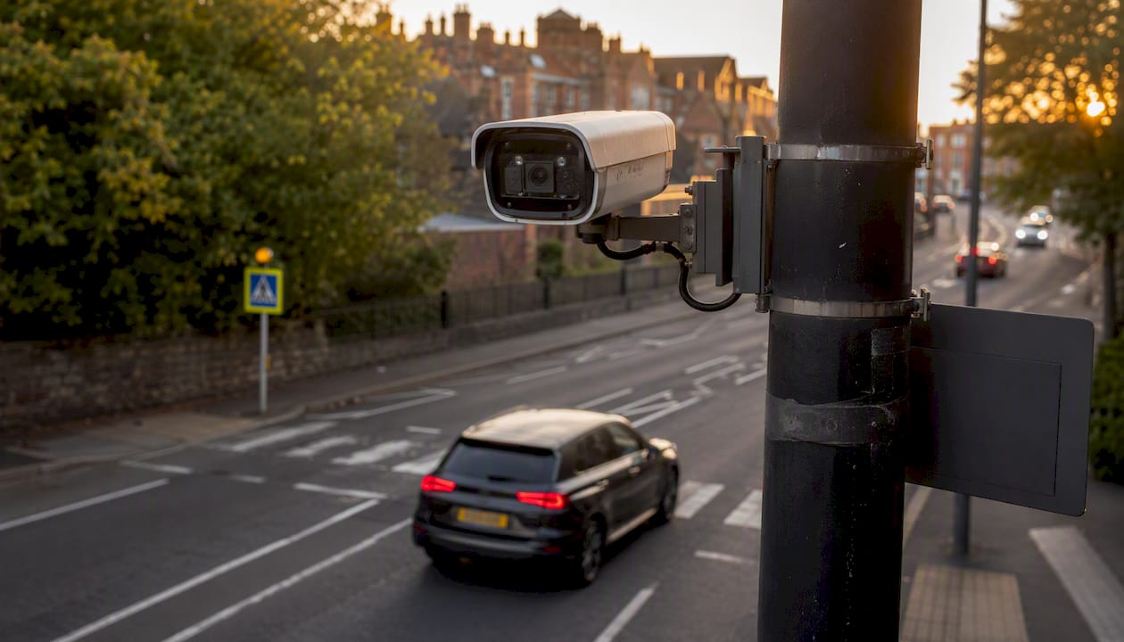 ANPR camera capturing vehicle number plate
