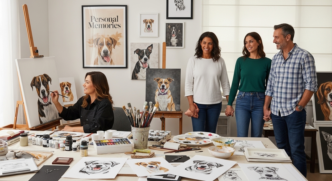 artist pet portrait