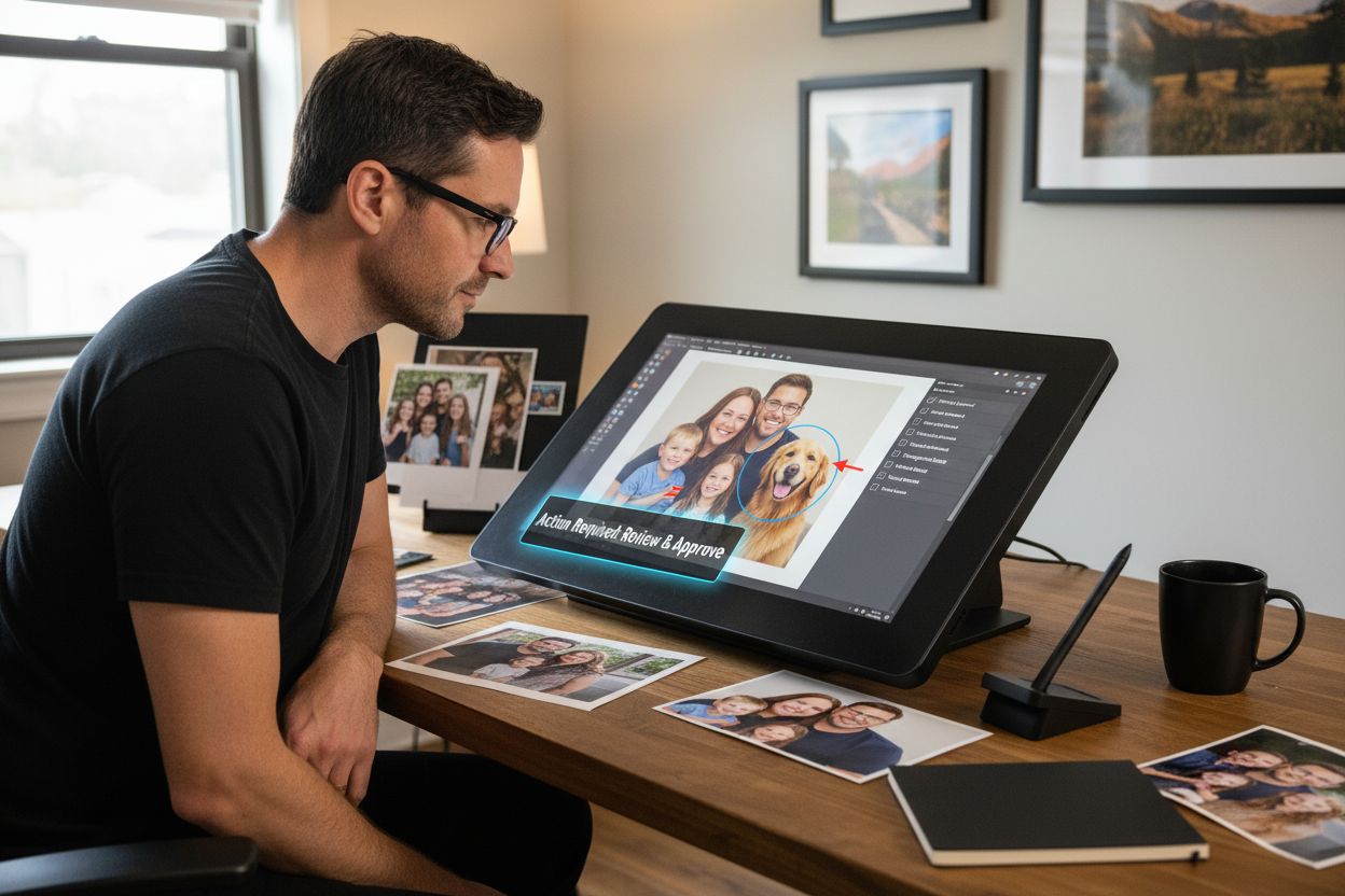 proof review custom portrait