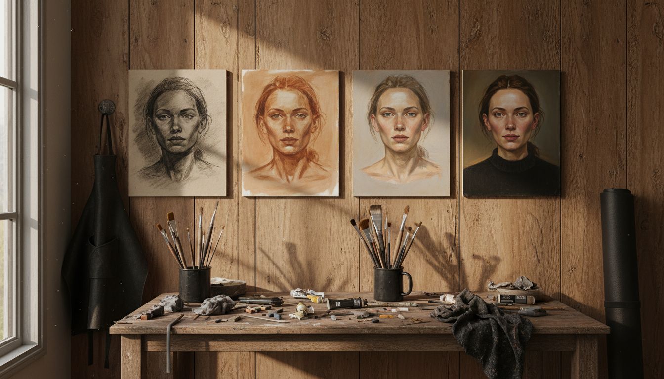 portrait painting process