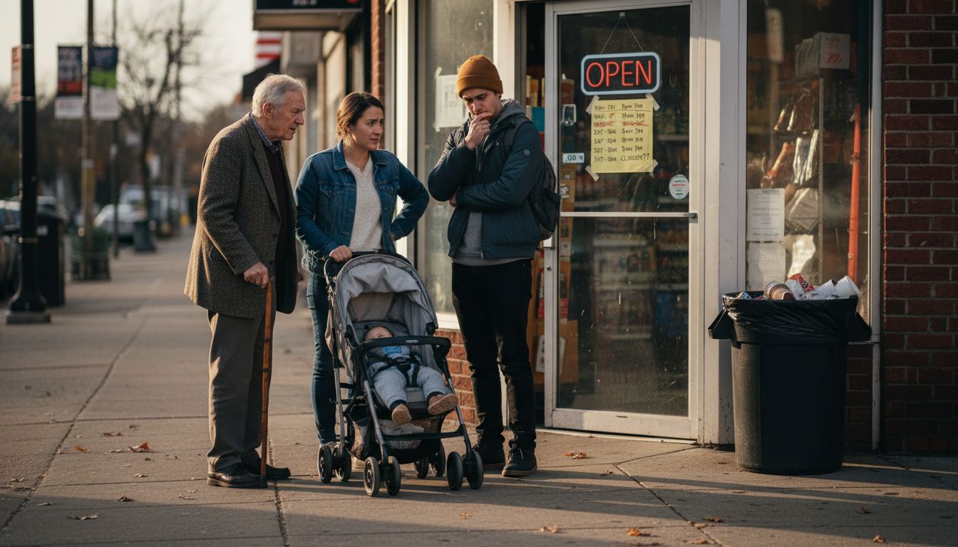 Customers confused by outdated store hours