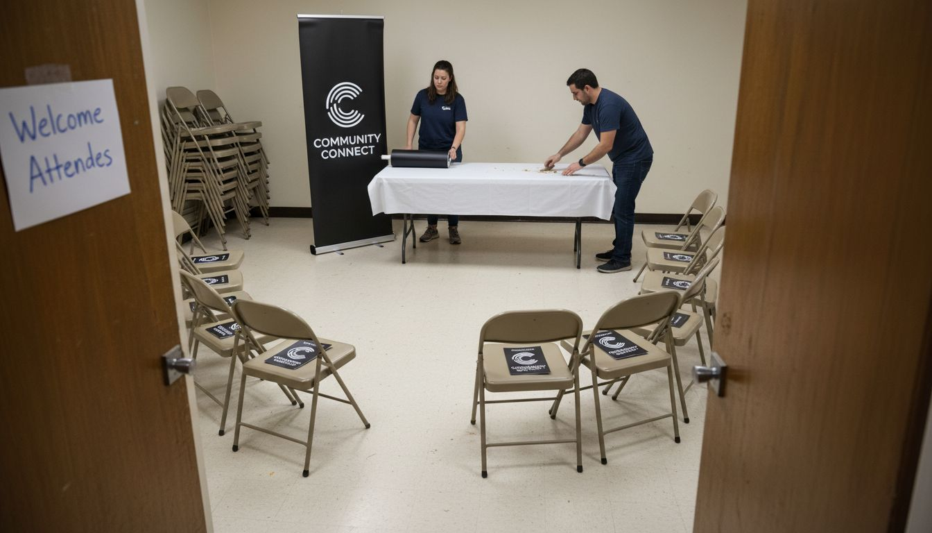 Preparing a local brand event venue