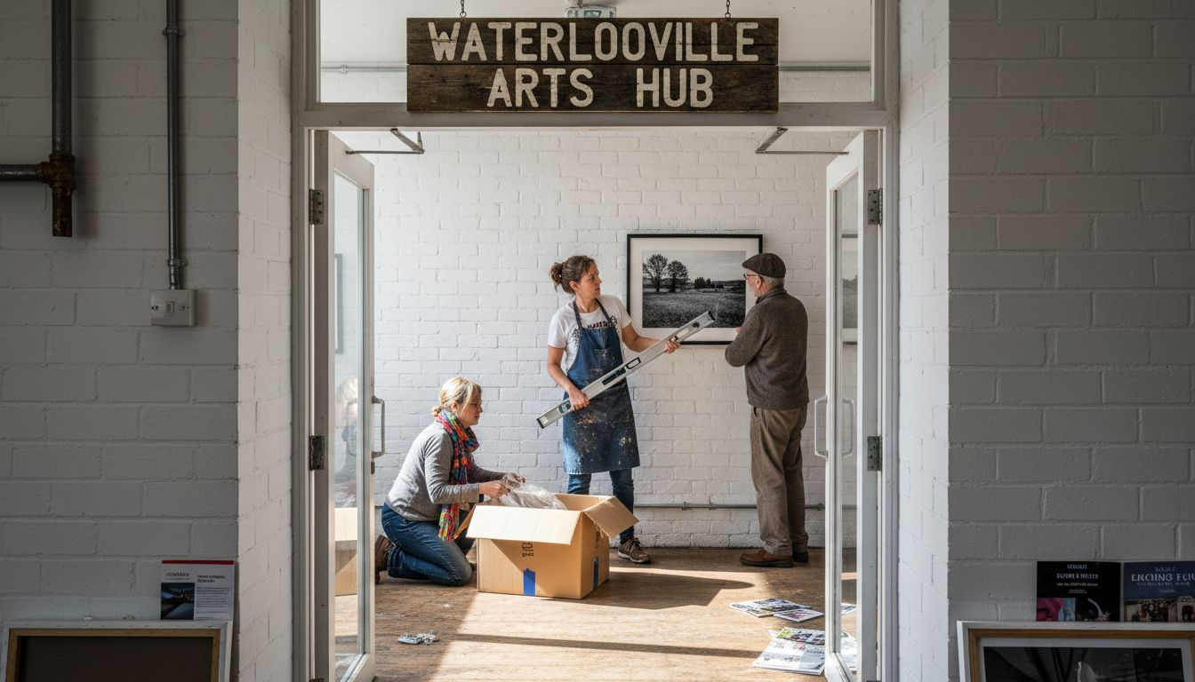 Artists preparing Waterlooville community gallery