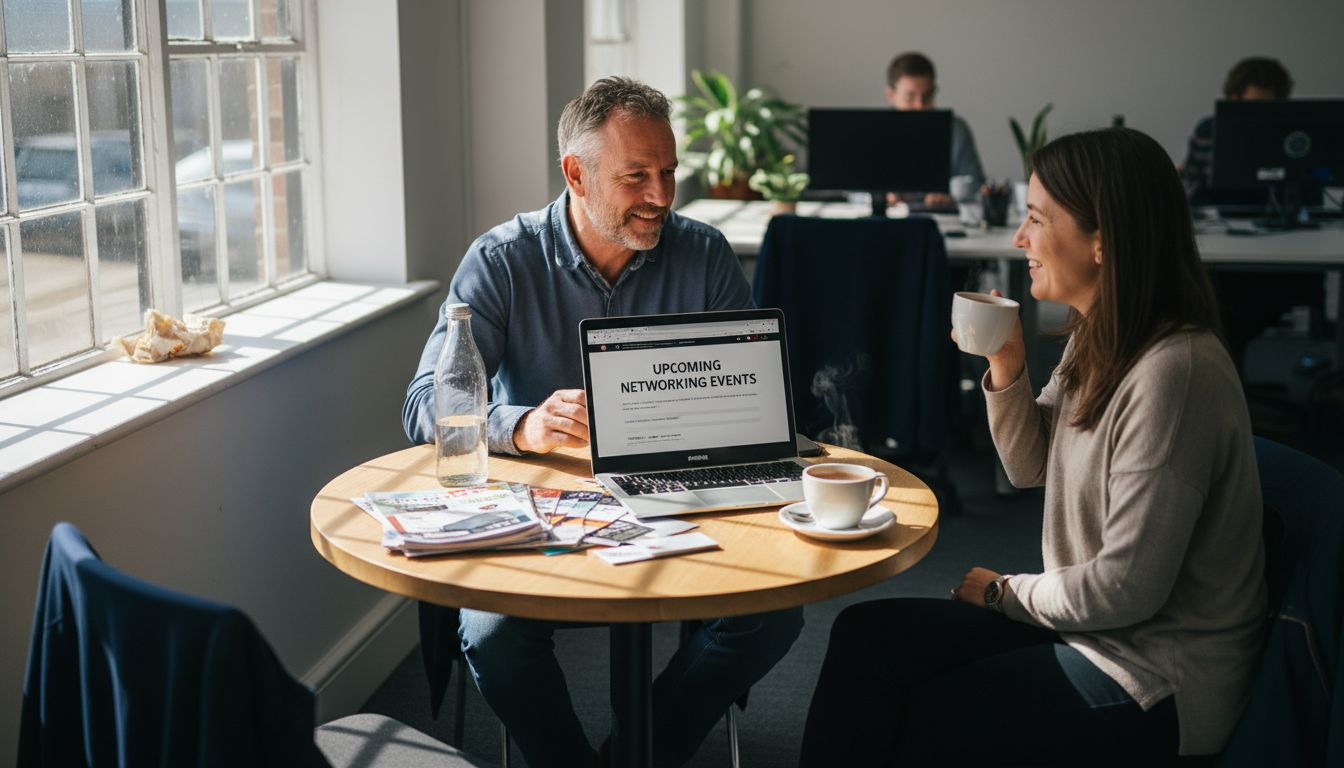 Entrepreneurs talking in coworking space