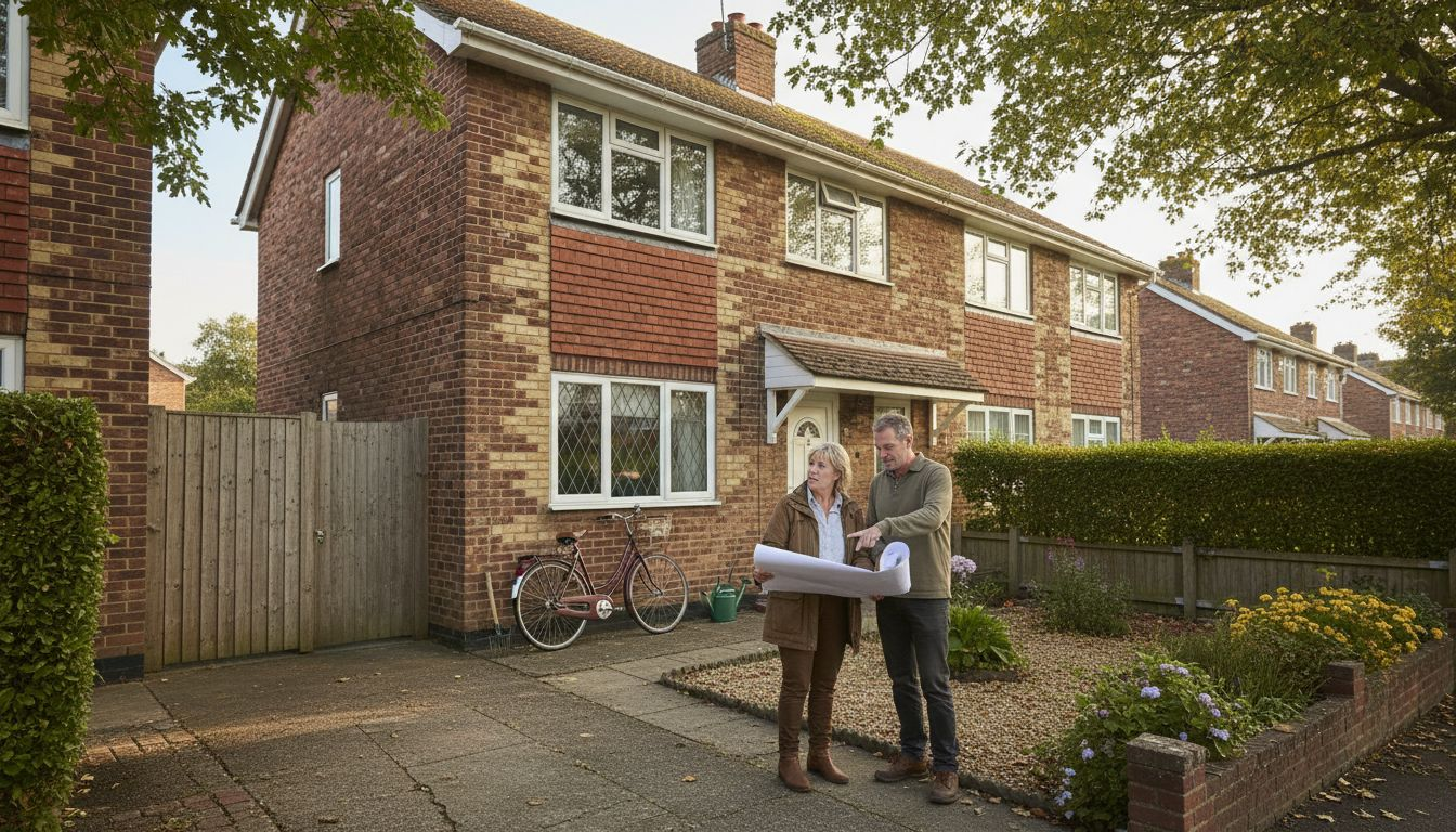 Architect and homeowner discuss Waterlooville house redesign