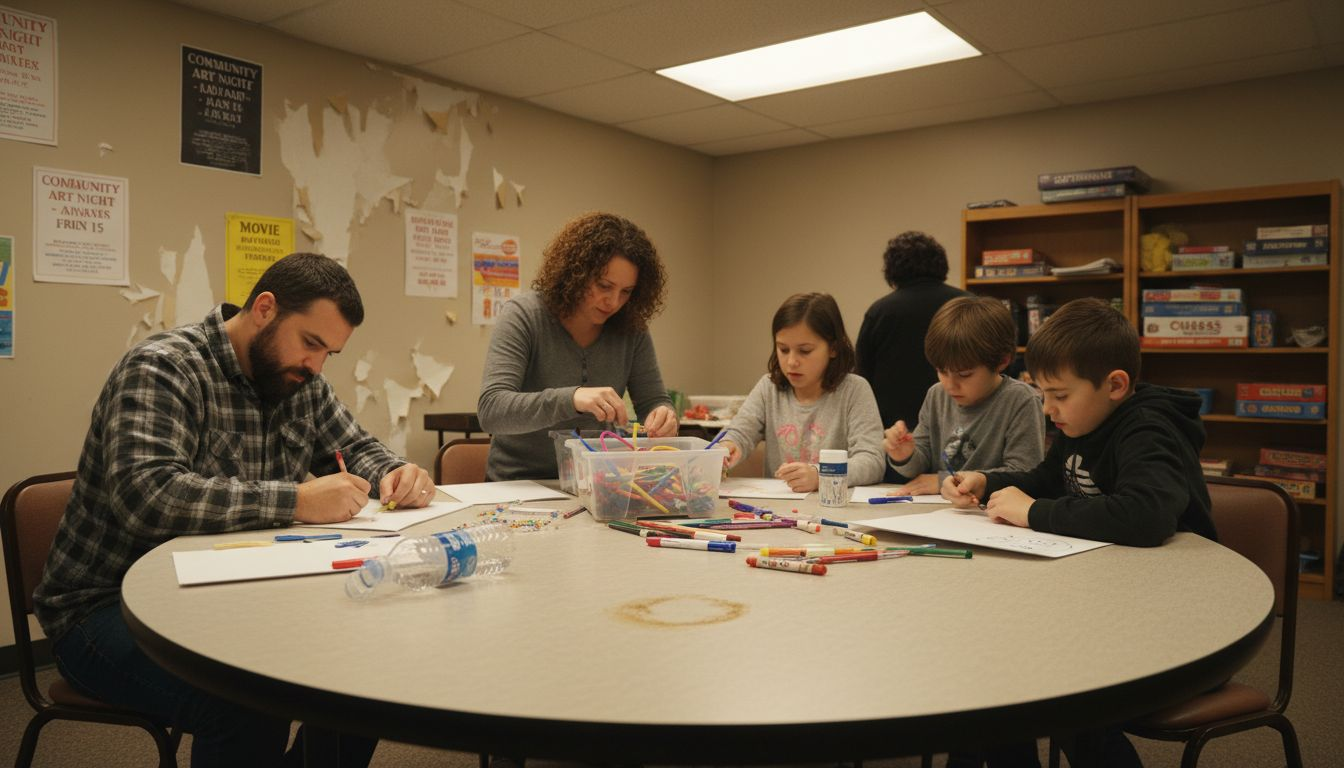 Community group activity inside local center