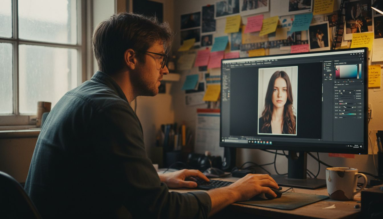 Color correction in digital portrait retouching