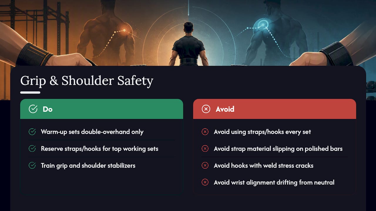 Grip Strength, Shoulder Stability, and Safety Notes, overview diagram