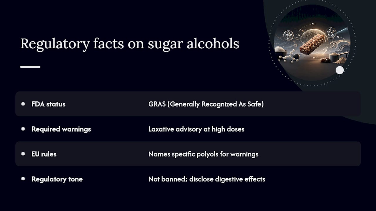 Are Sugar Alcohols FDA-Approved and Regulated? — overview diagram