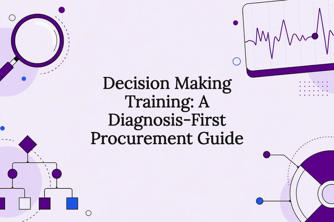 Decision Making Training: A Diagnosis-First Procurement Guide