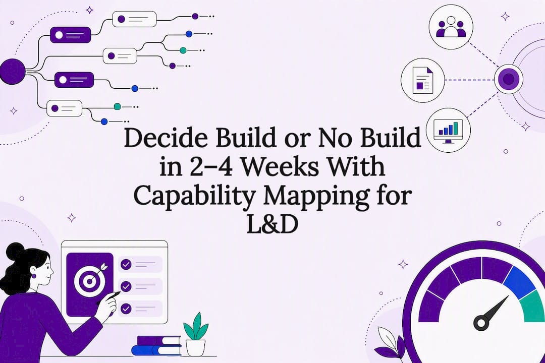 Decide Build or No Build in 2–4 Weeks With Capability Mapping for L&D