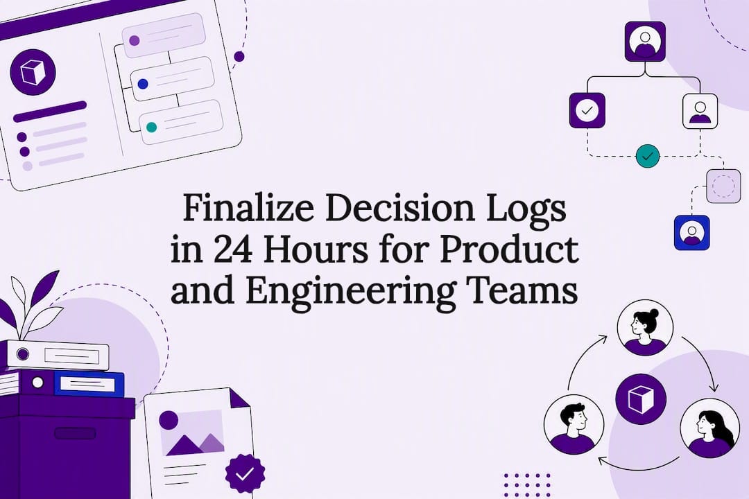 Finalize Decision Logs in 24 Hours for Product and Engineering Teams