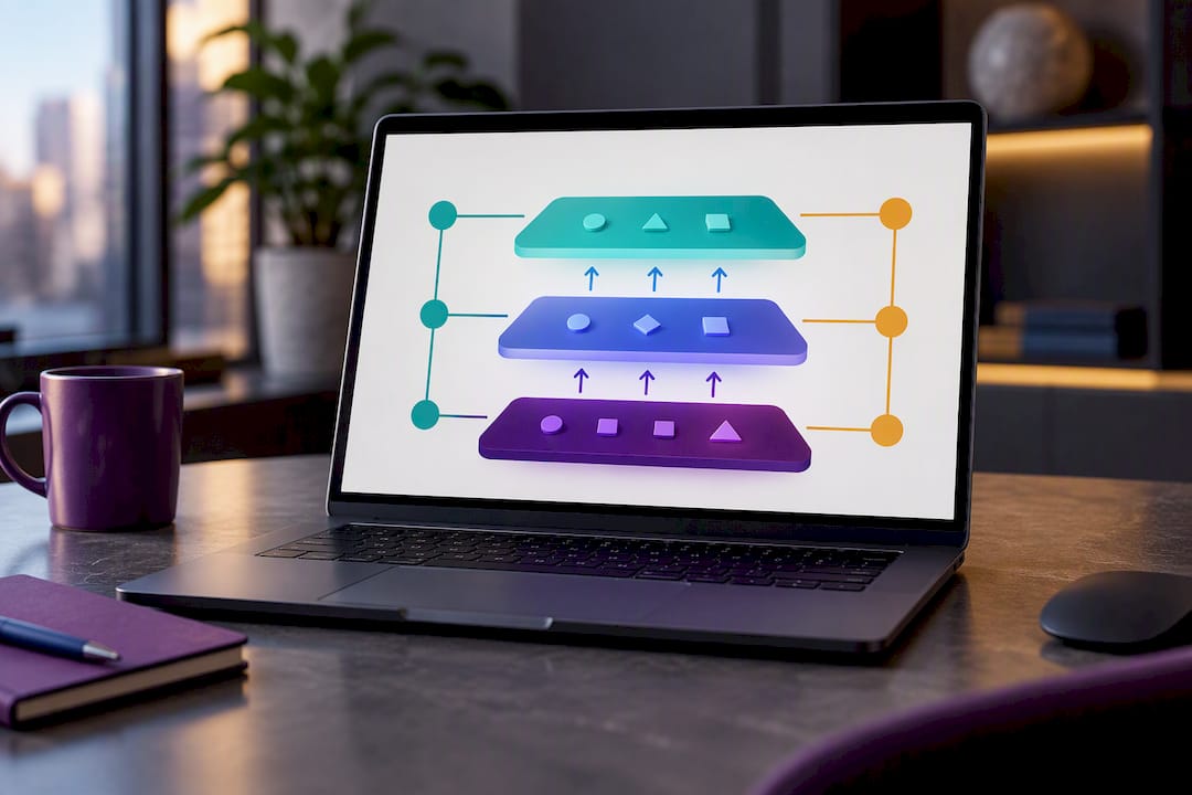 Three-layer measurement architecture illustration