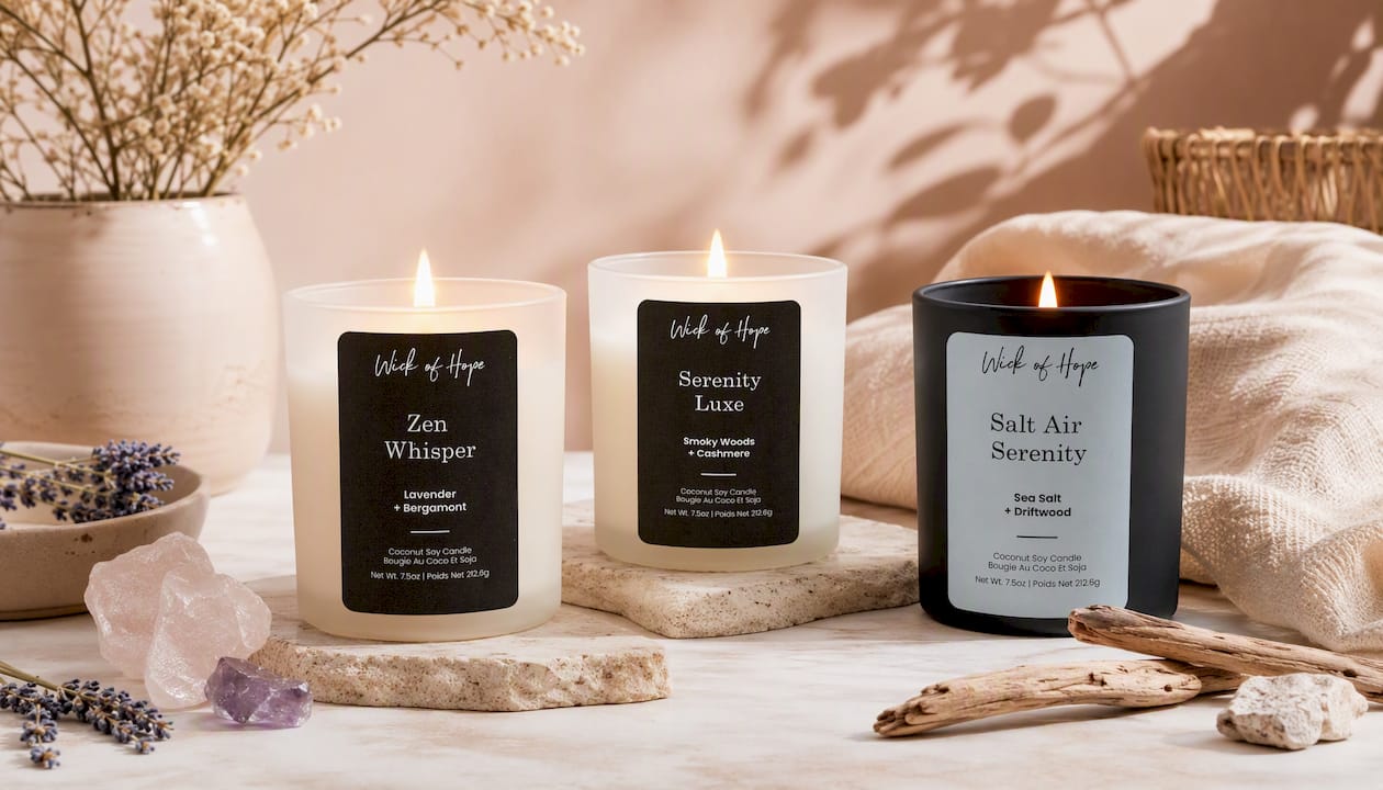 Zen Whisper Candle | Lavender + Bergamot