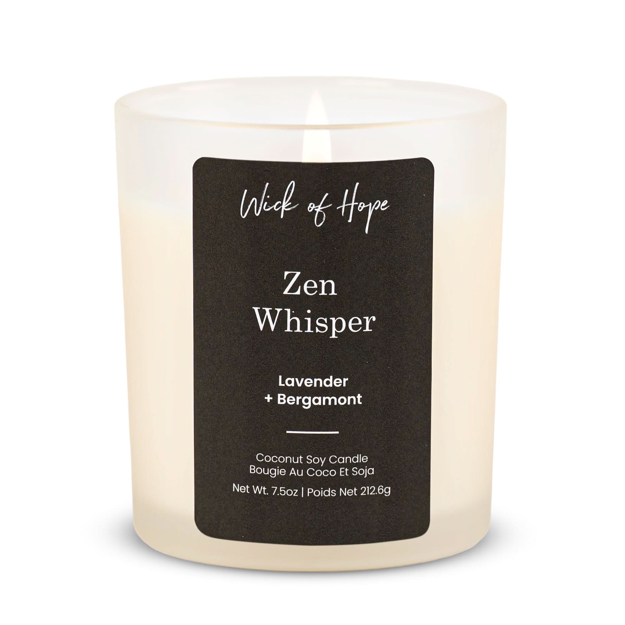 Zen Whisper Candle | Lavender + Bergamot