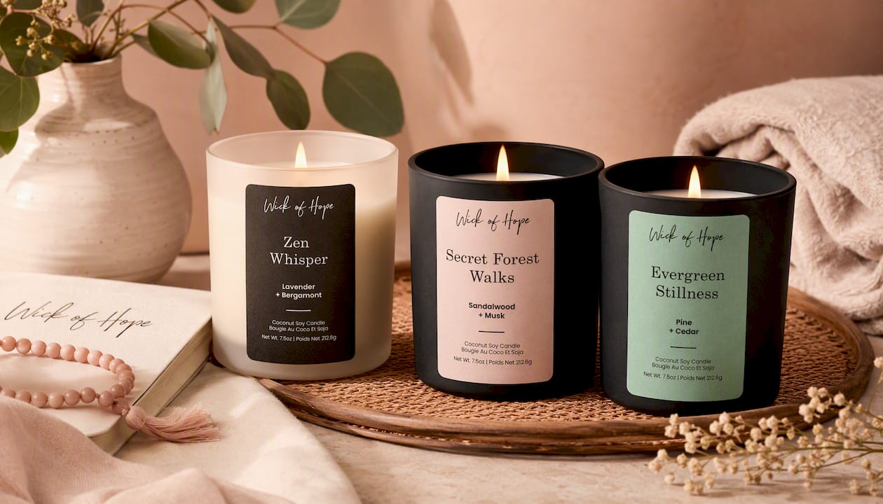 Zen Whisper Candle | Lavender + Bergamot