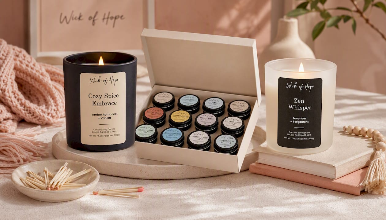 Cozy Spice Embrace Candle | Amber Romance + Vanilla