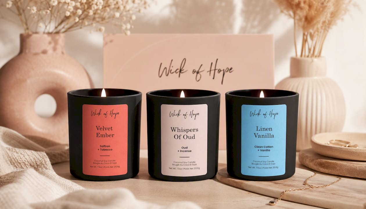 Velvet Ember Candle | Saffron + Tobacco