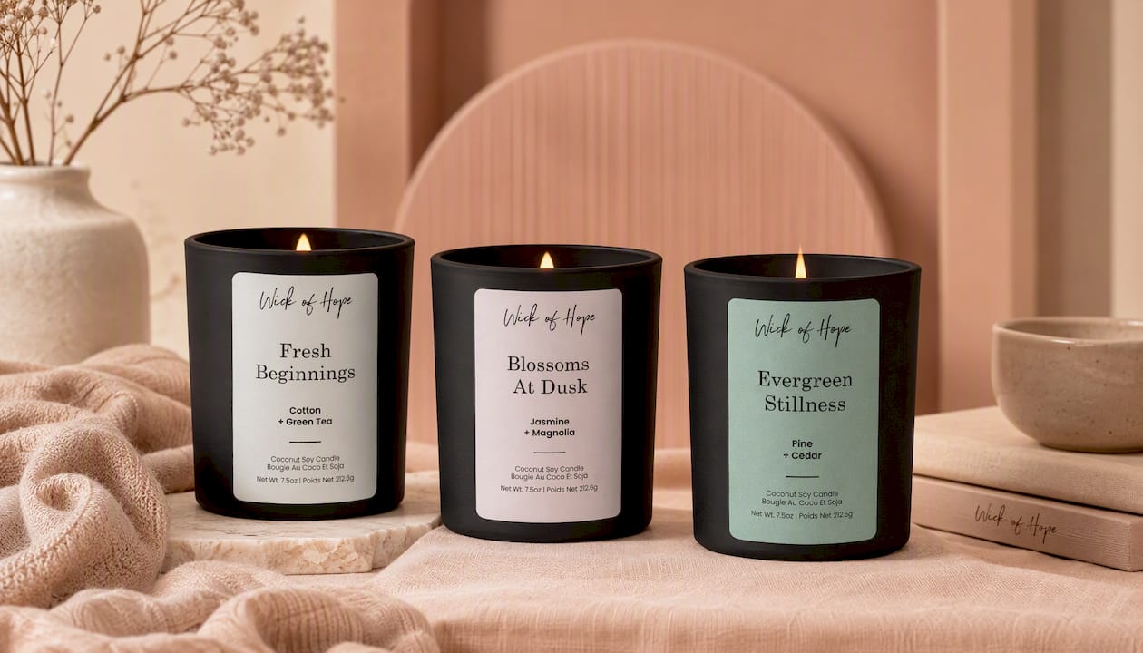 Fresh Beginnings Candle | Cotton + Green Tea
