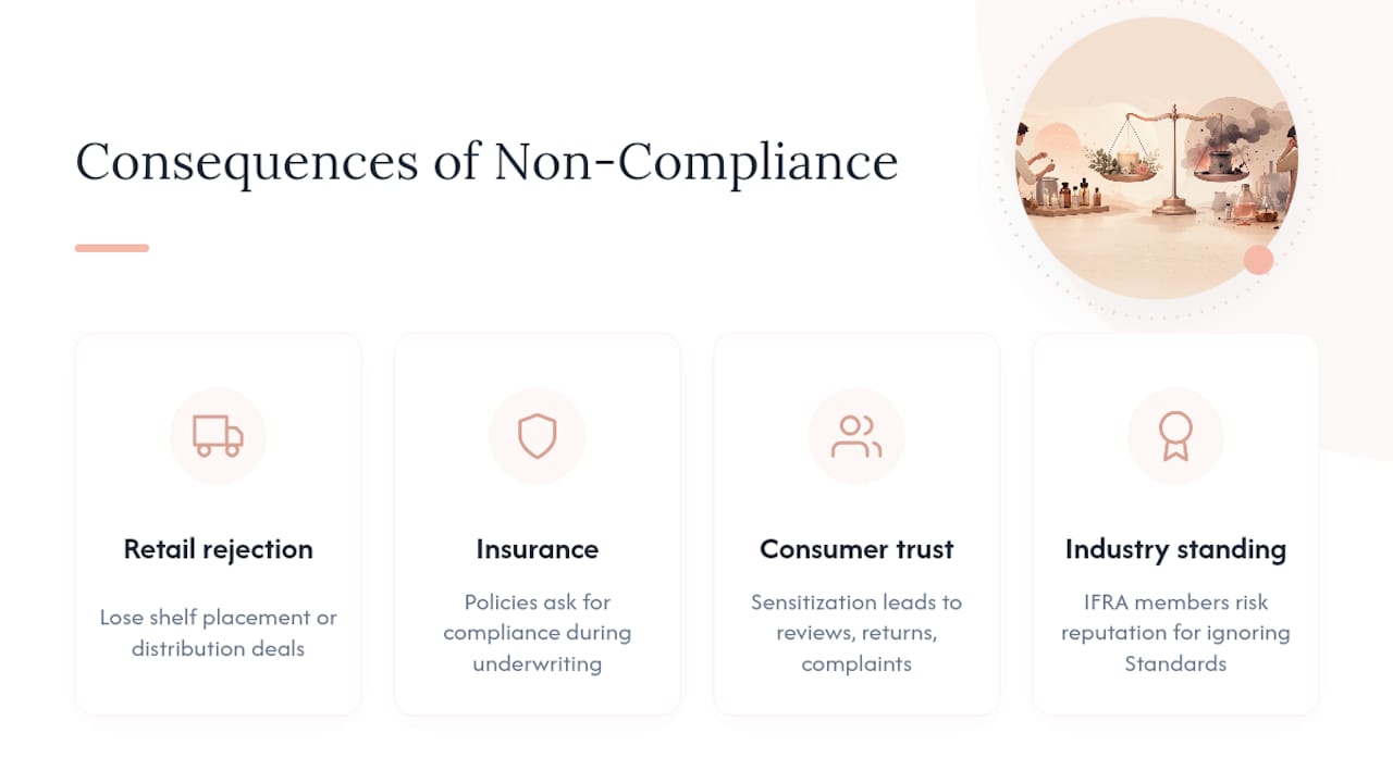 What Happens If a Product Isn't IFRA Compliant? — overview diagram