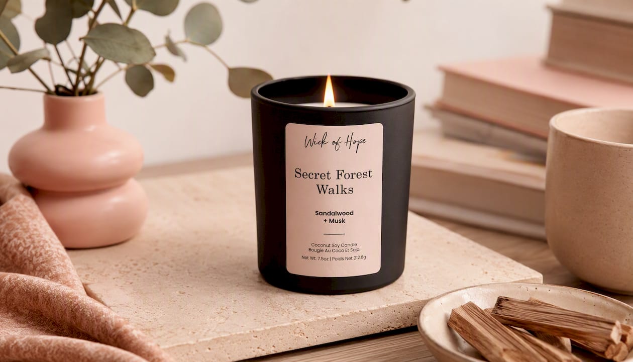 Secret Forest Walks Candle | Sandalwood + Musk