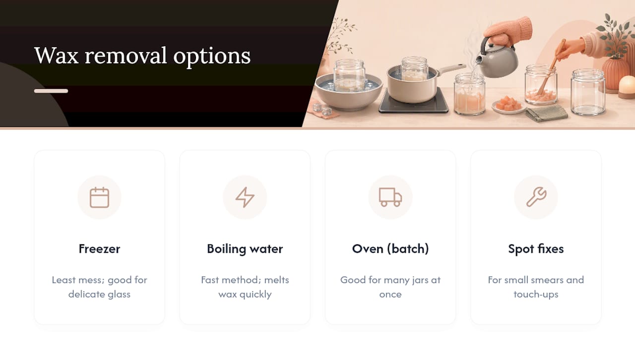 Four methods for removing candle wax