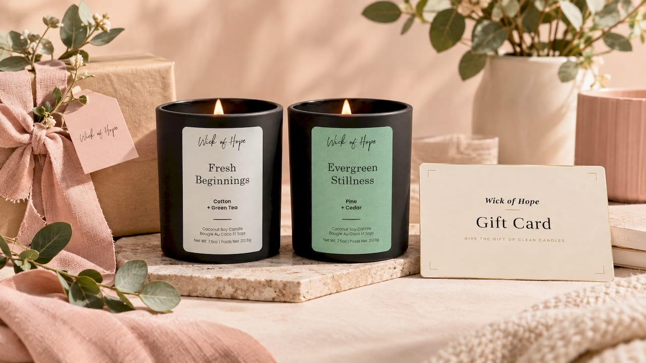 Fresh Beginnings Candle | Cotton + Green Tea