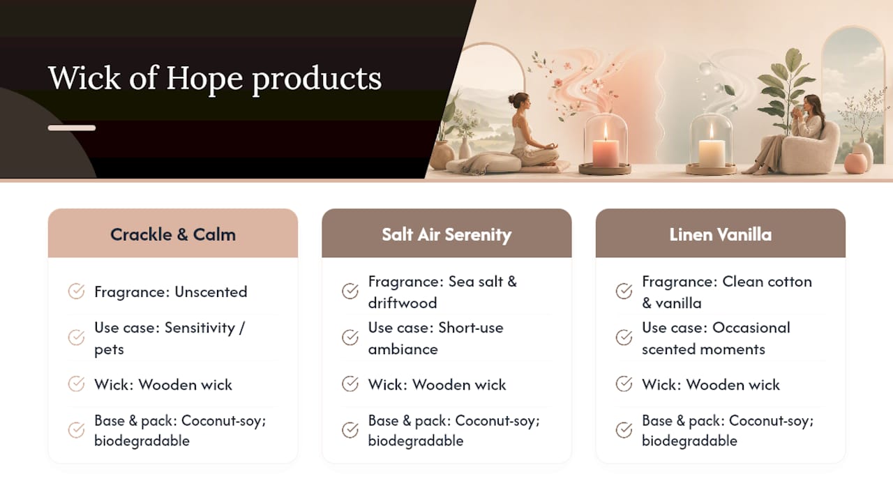 How Wick of Hope's Non-Toxic Candles Fit These Guidelines — overview diagram