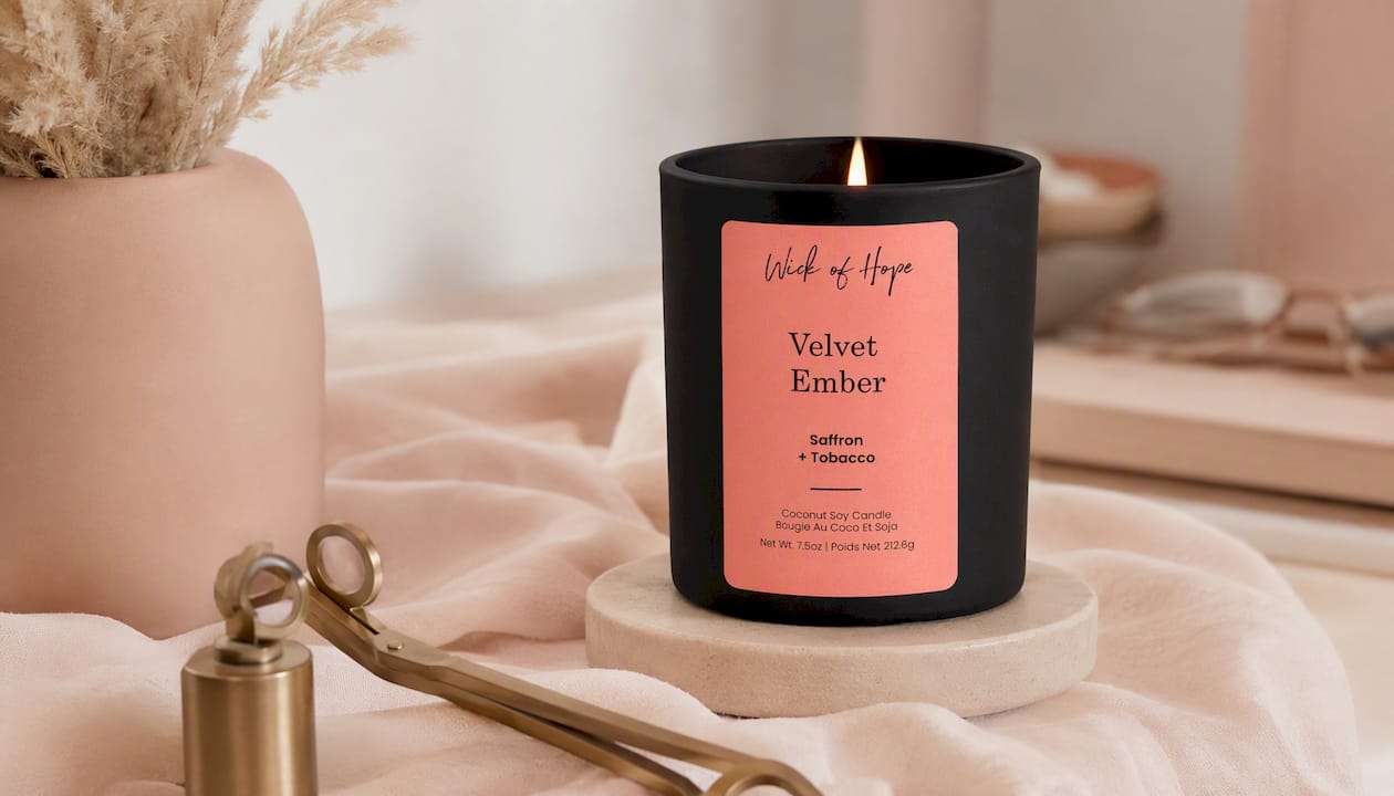 Velvet Ember Candle | Saffron + Tobacco