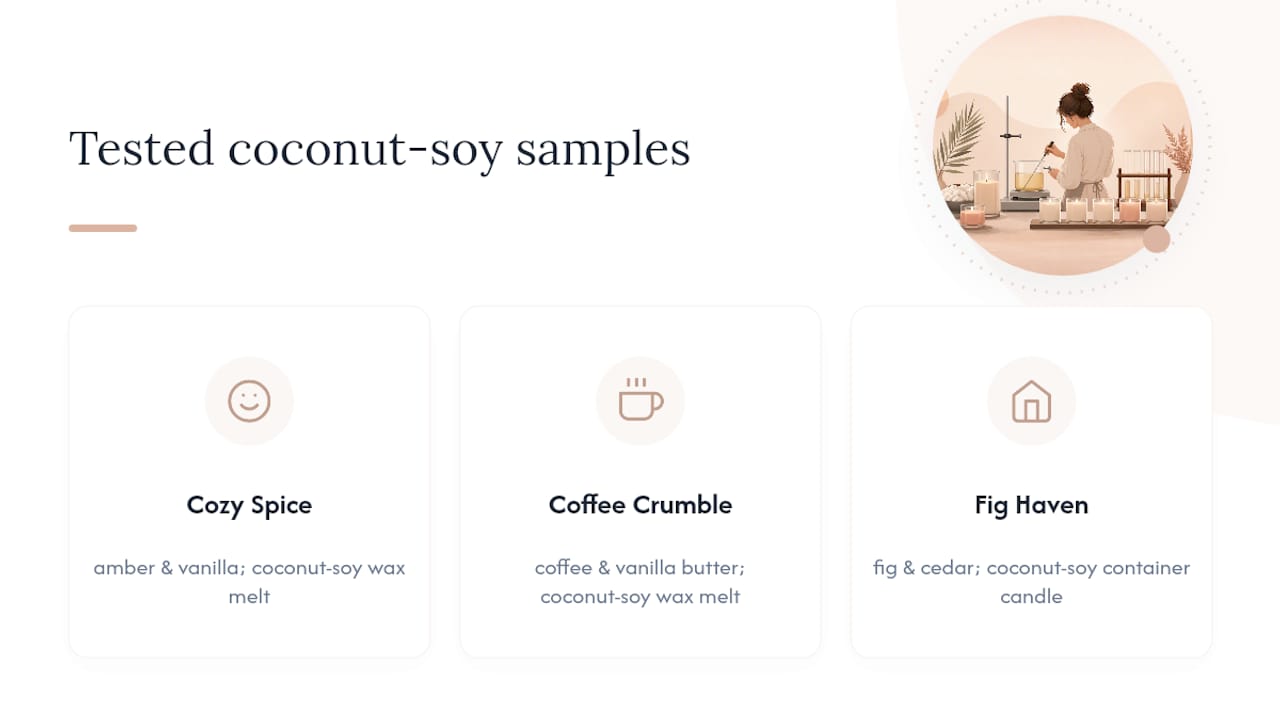 Try Coconut-Soy Wax Without the Guesswork of DIY Testing — overview diagram