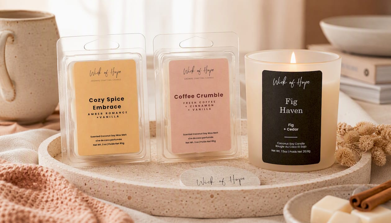 Cozy Spice Embrace Wax Melt | Amber Romance + Vanilla