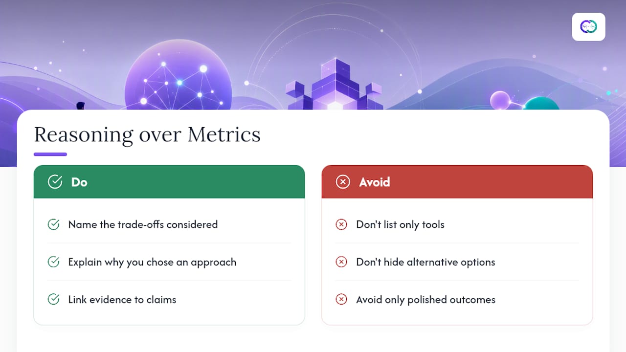 Why Reasoning Beats Metrics in Most Case Studies — overview diagram
