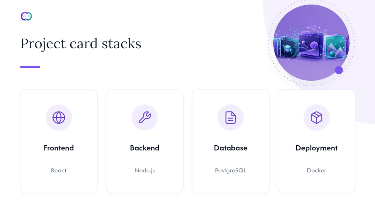 Full-stack project stack comparison diagram