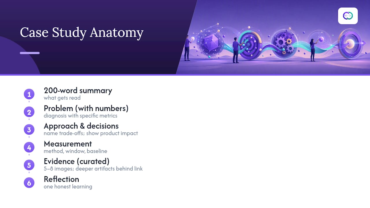 Diagram illustrating case study anatomy structure