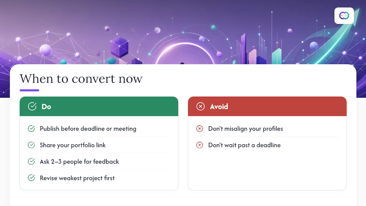 When Should You Convert Your Resume Right Now? — overview diagram