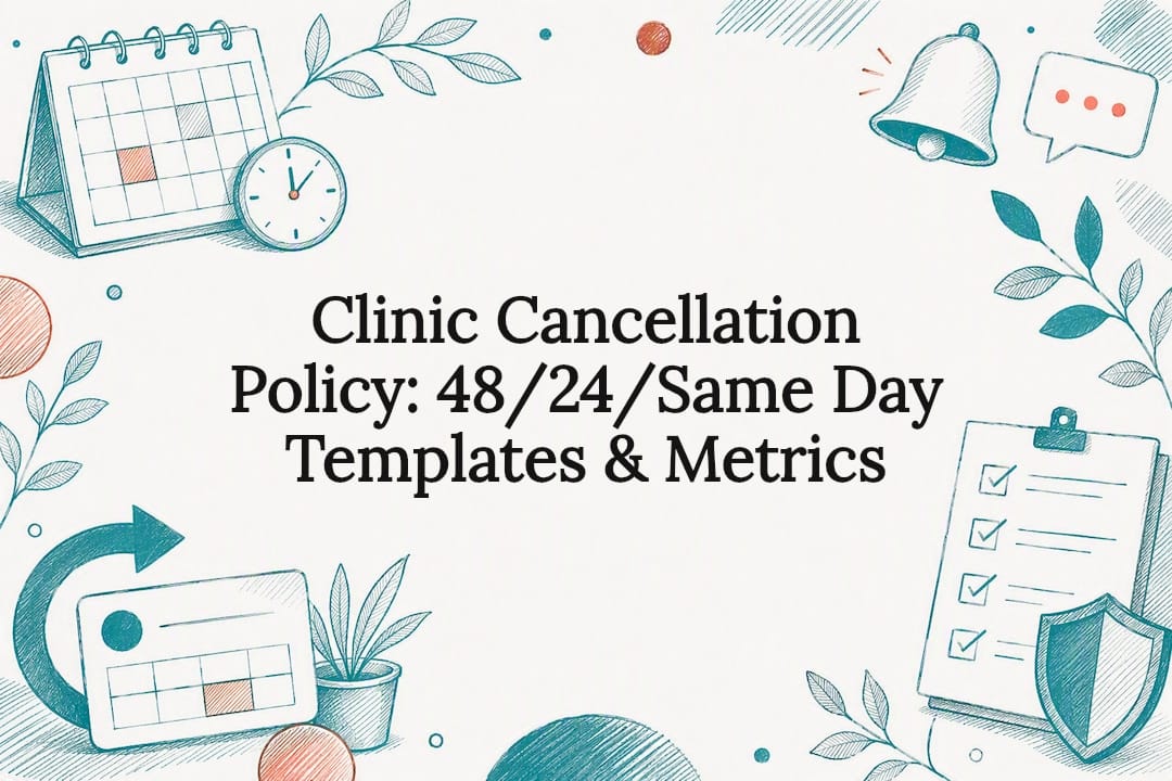 Clinic cancellation policy title card