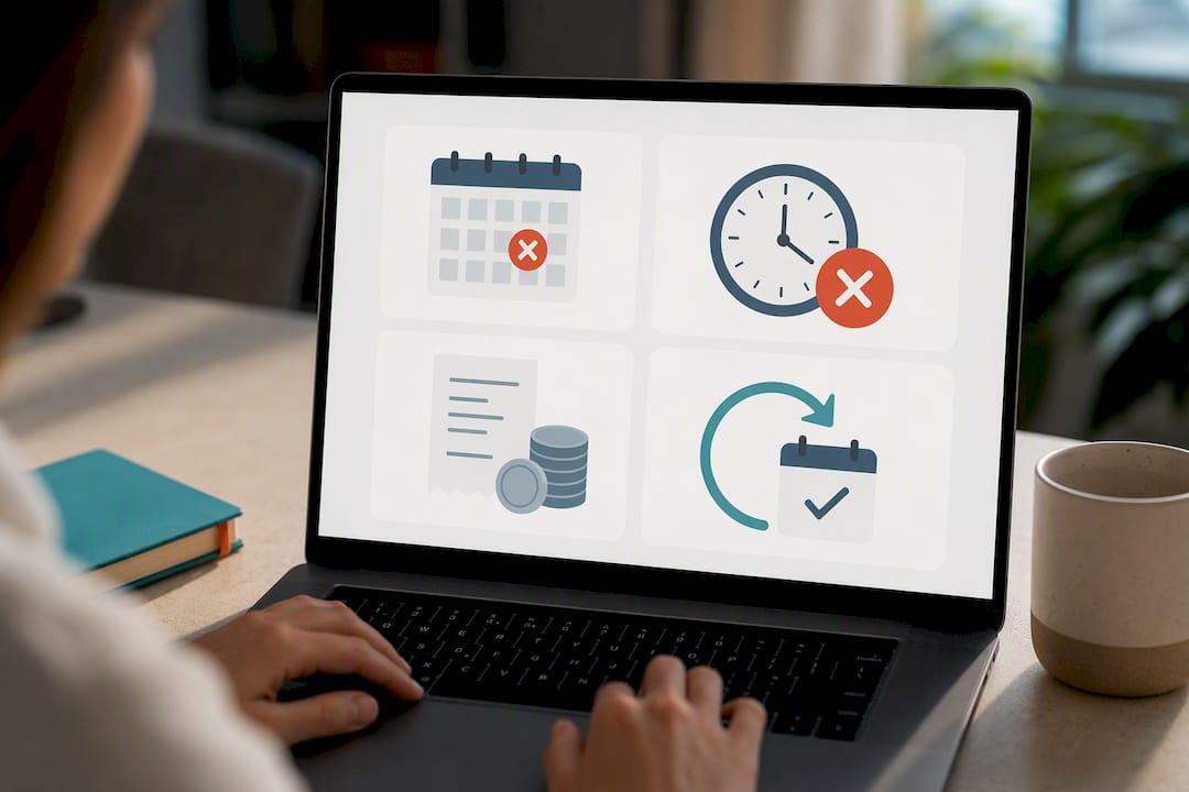 Illustration of four clinic performance metrics