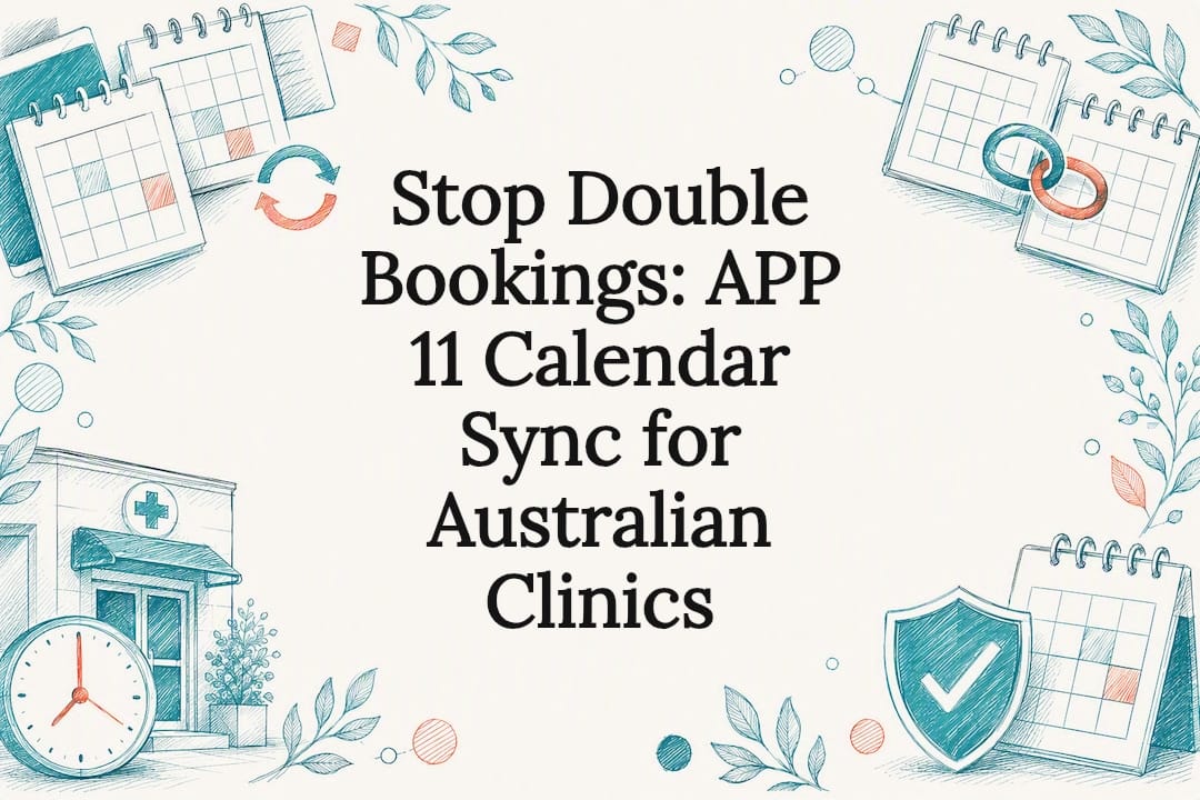 Decorative calendar sync clinic title card