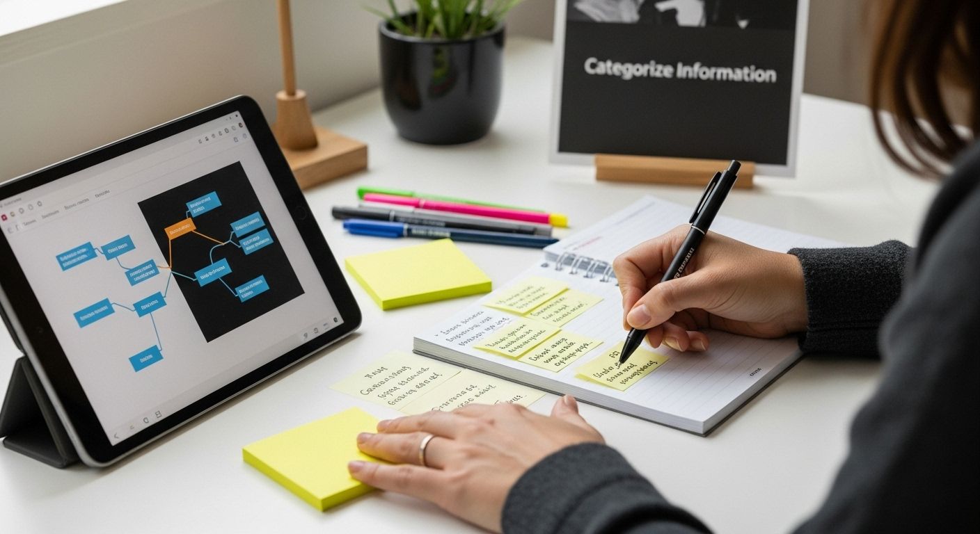categorize webinar notes