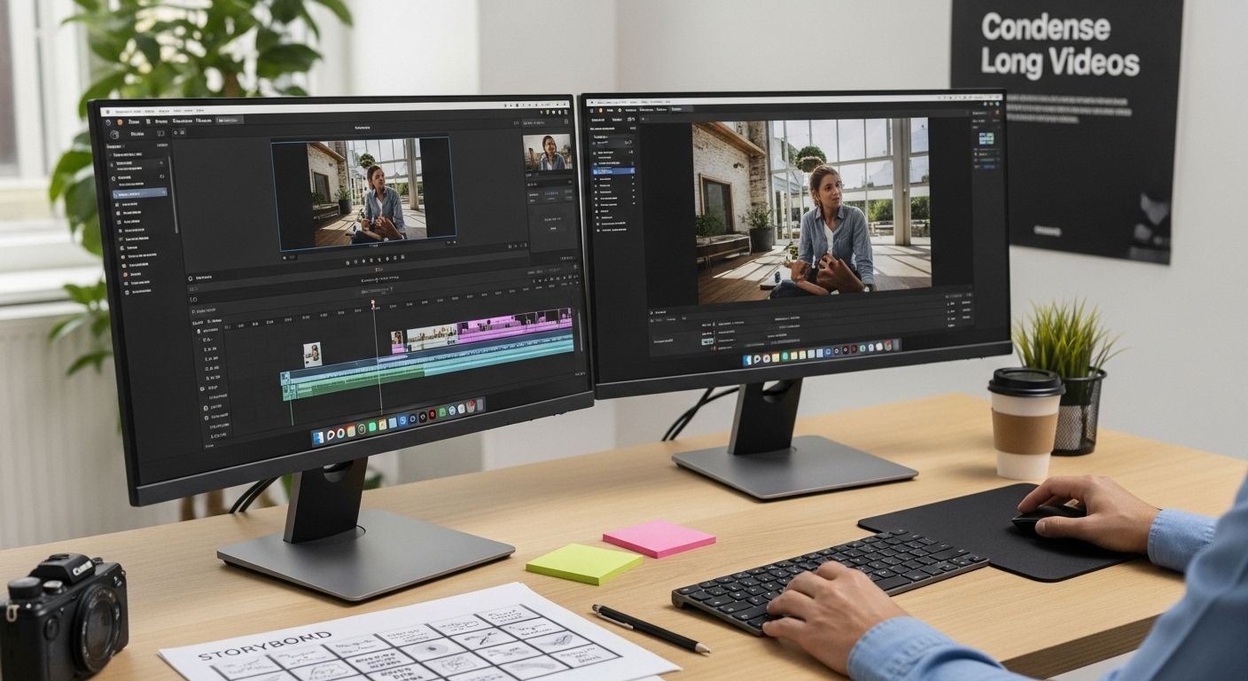 How to Condense Long Videos for Engaging Content Creation