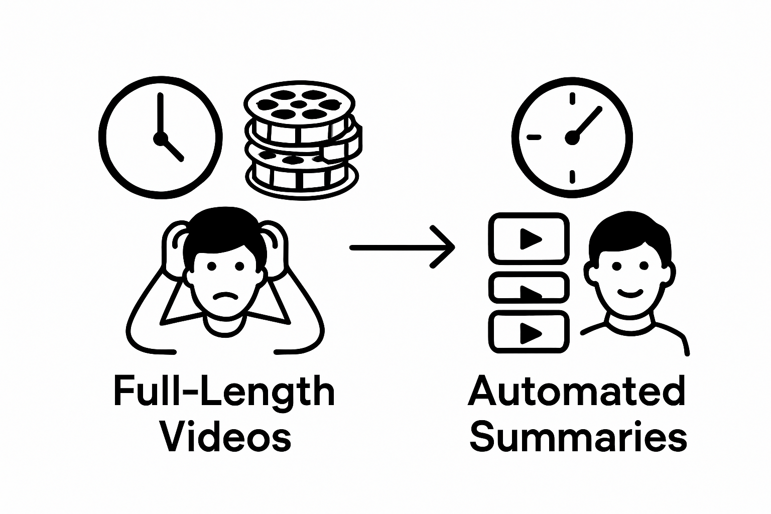 Comparison of time spent on full videos versus summaries