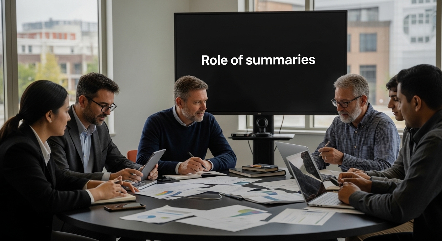 Understanding the Role of Summaries in Research