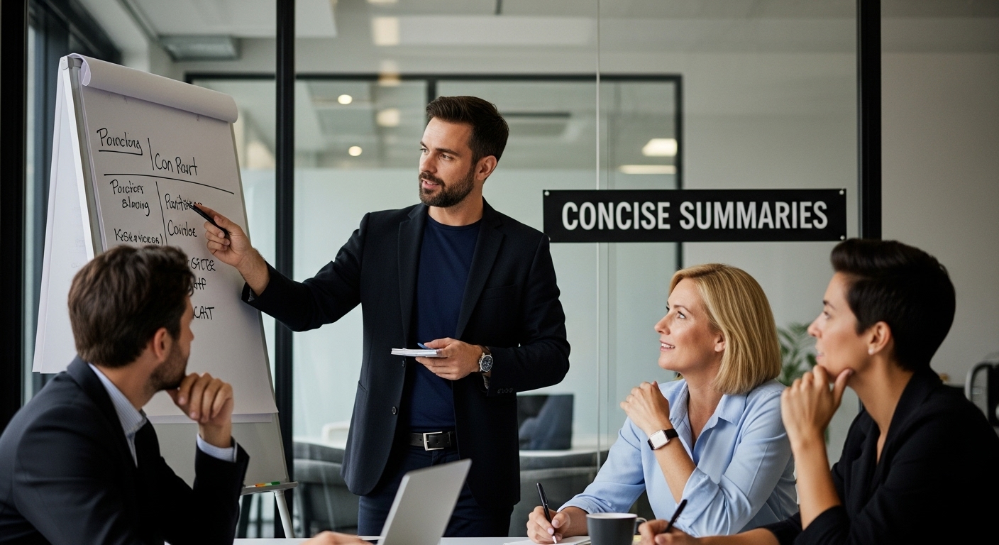 Understanding Why Concise Summaries Help Communication