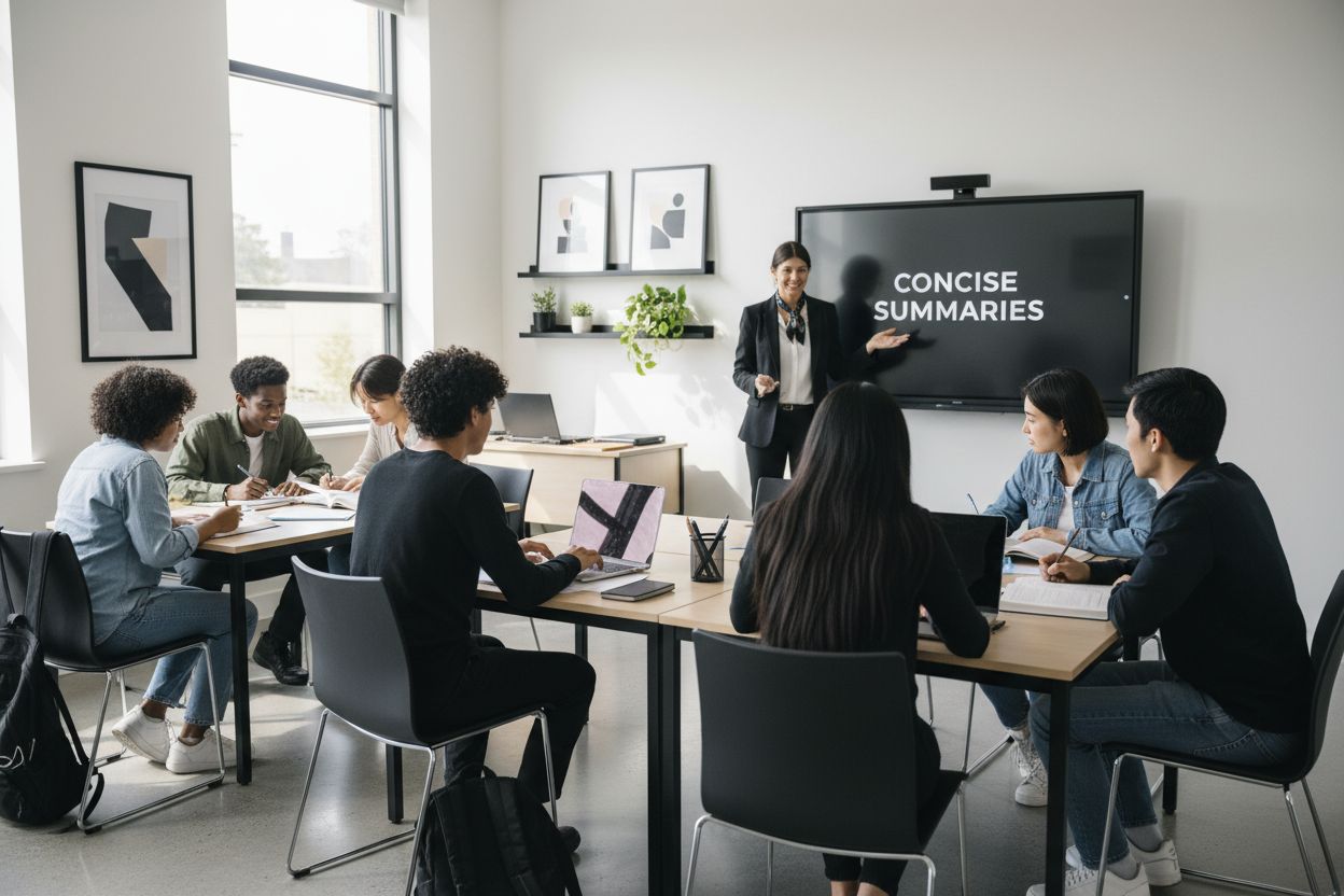 Understanding the Role of Concise Summaries in Education