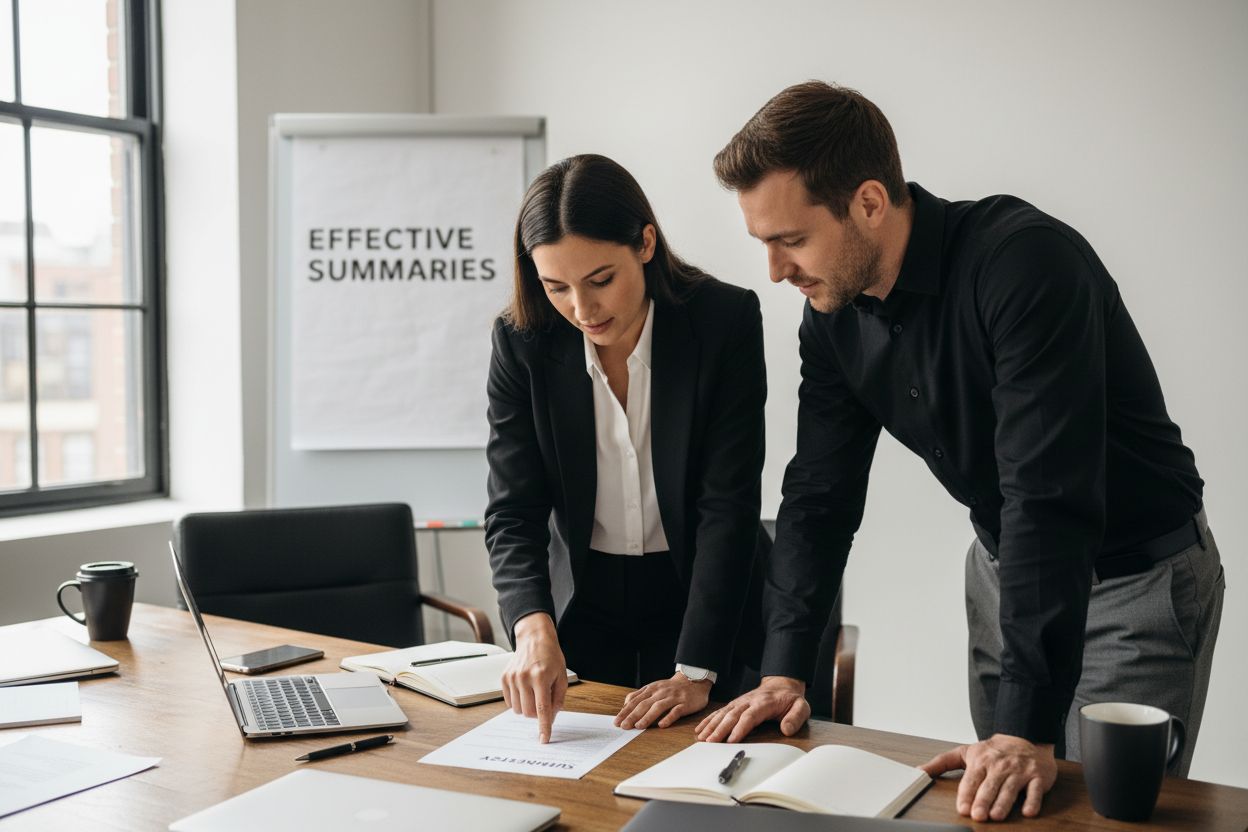 effective summaries teamwork