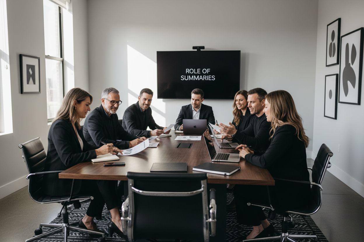 Understanding the Role of Summaries for Professionals