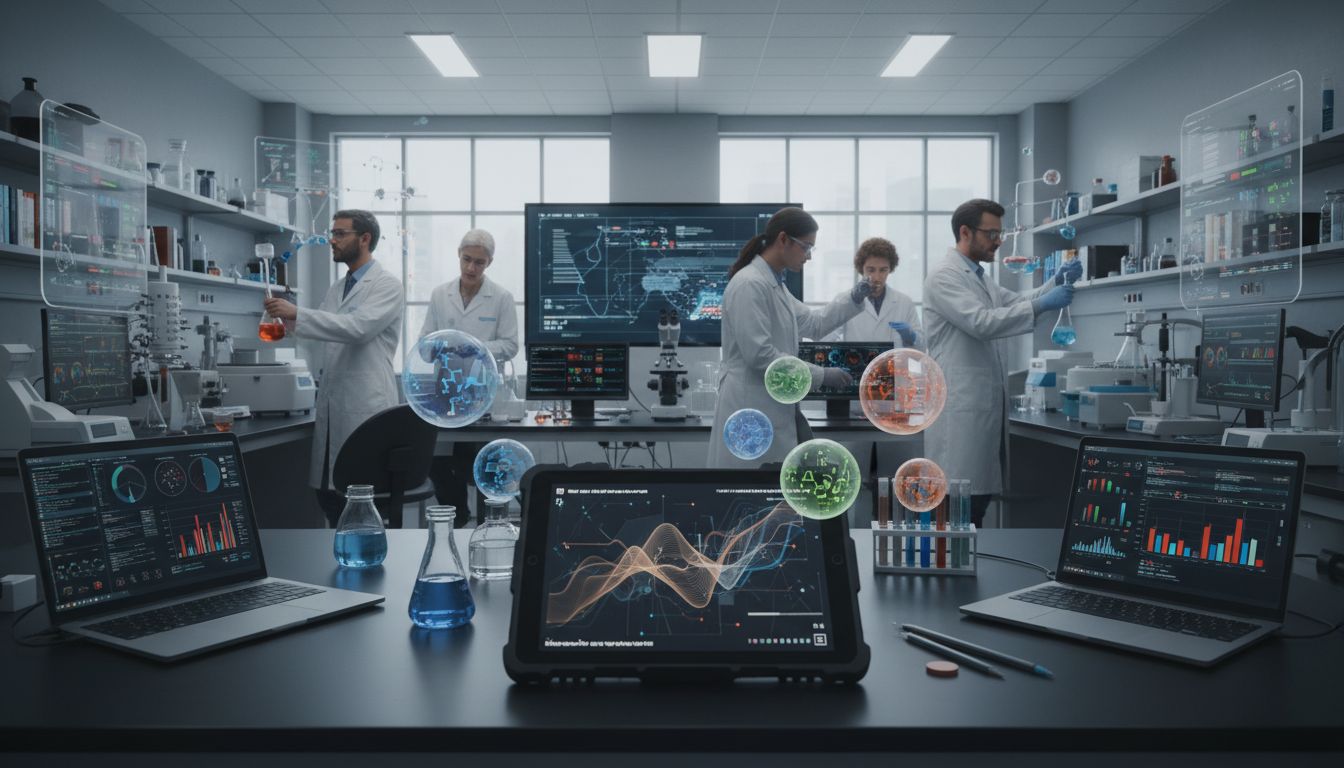 scientist digital note