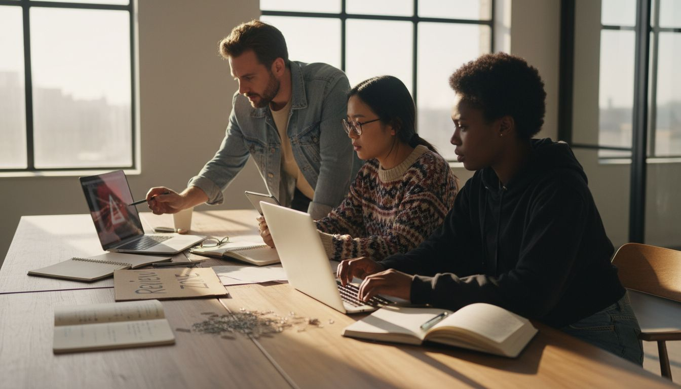 AI and humans collaborating on content review