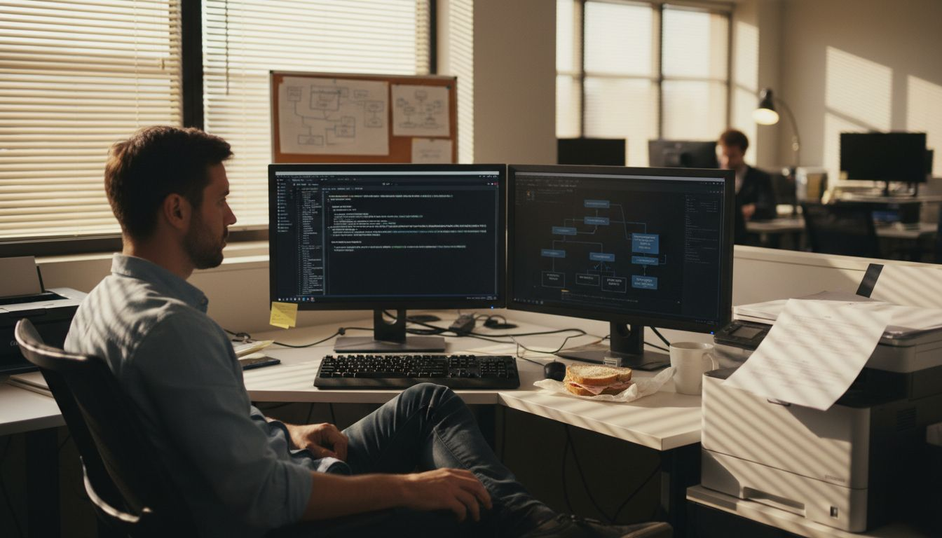 Engineer developing STEM video AI translation