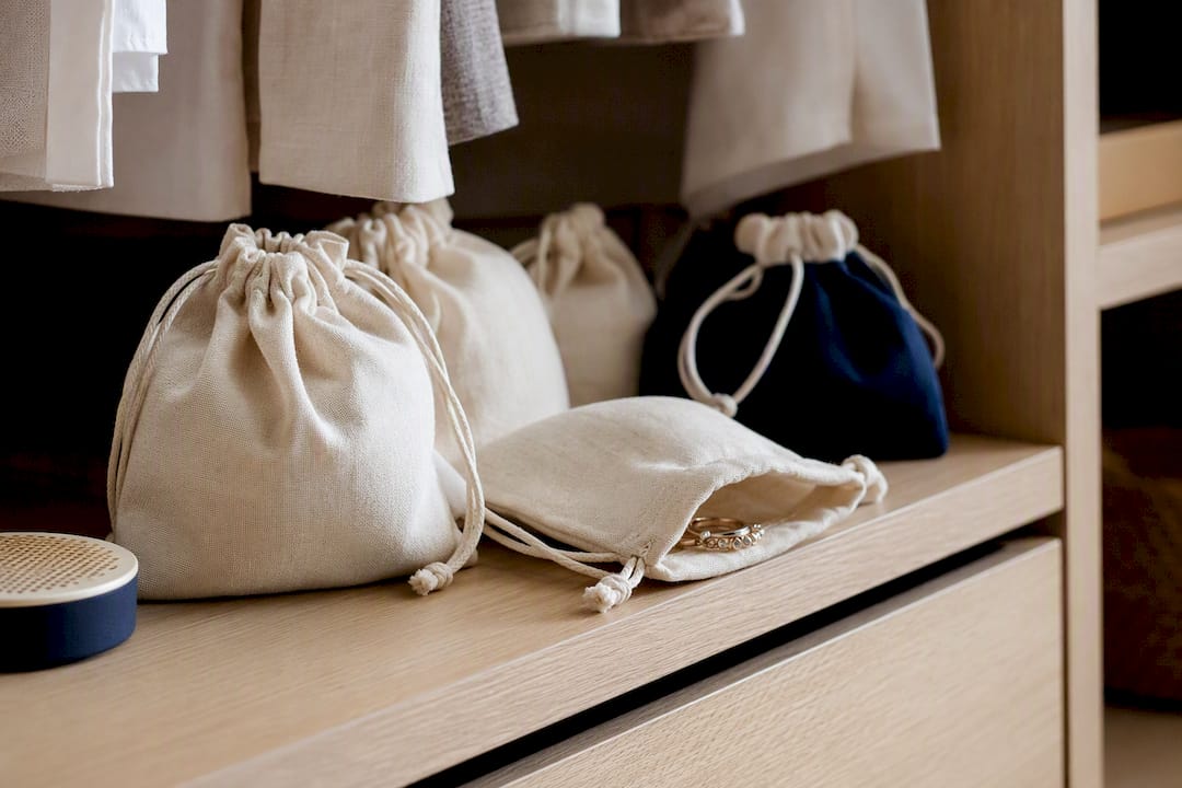 Breathable pouches prepared for seasonal jewelry storage